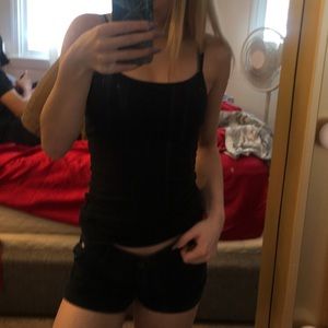 navy abercrombie shorts